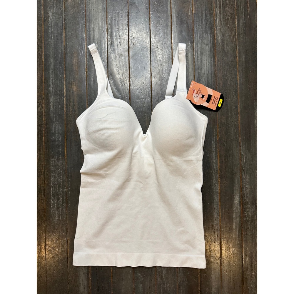 Shapermint Essentials Sweetheart Built-In Bra Shaper Cami White